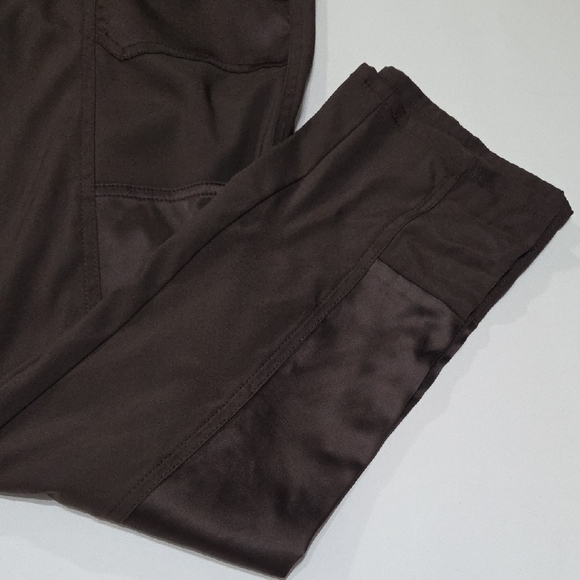 White House Black Market Dark Brown Straight Leg Pants - Picture 2 of 7